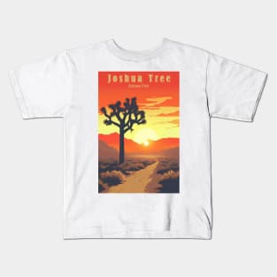 Joshua Tree National Park Vintage Travel Poster Kids T-Shirt